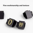 thumbnail image 2 of 20 Sets Price Display Square Adjustable Price Tag for Price Display Counter Stand Number Letter Dollar Price Block Kit M,20 x Price Block Kit,Black & Gold, 2 of 6