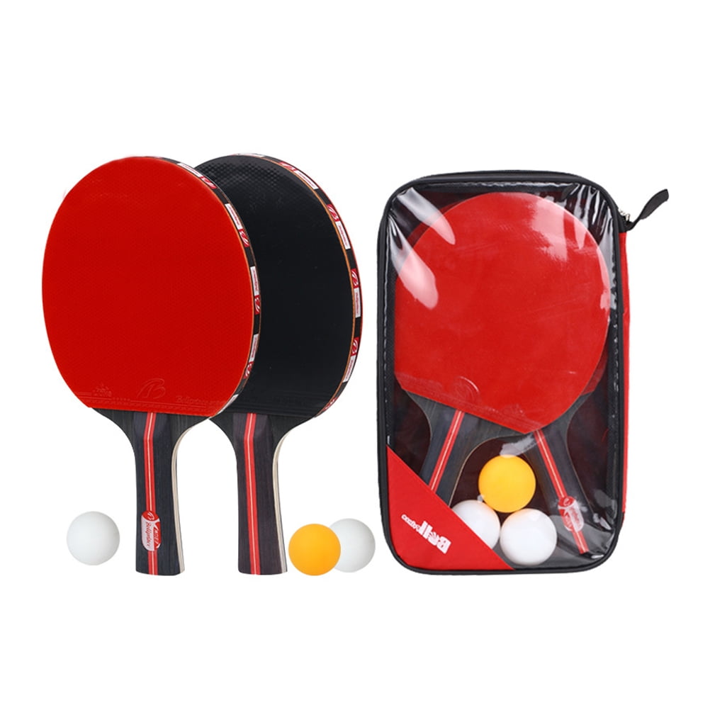 Table Tennis Racket Set for Beginners - Horizontal Grip with Two or Three Training Shots Included