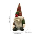 thumbnail image 2 of Christmas Gnome Plush Decoration – Nordic Handmade Tomte with Gingerbread Pinecone Ponytail, Scandinavian Xmas Figurine, Holiday Tabletop, Desk, Shelf, Fireplace, Winter Christmas Tree Decor, 2 of 3