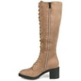 thumbnail image 3 of Journee Womens Jenicca Wide Calf Stacked Heel Knee High Boots, 3 of 10