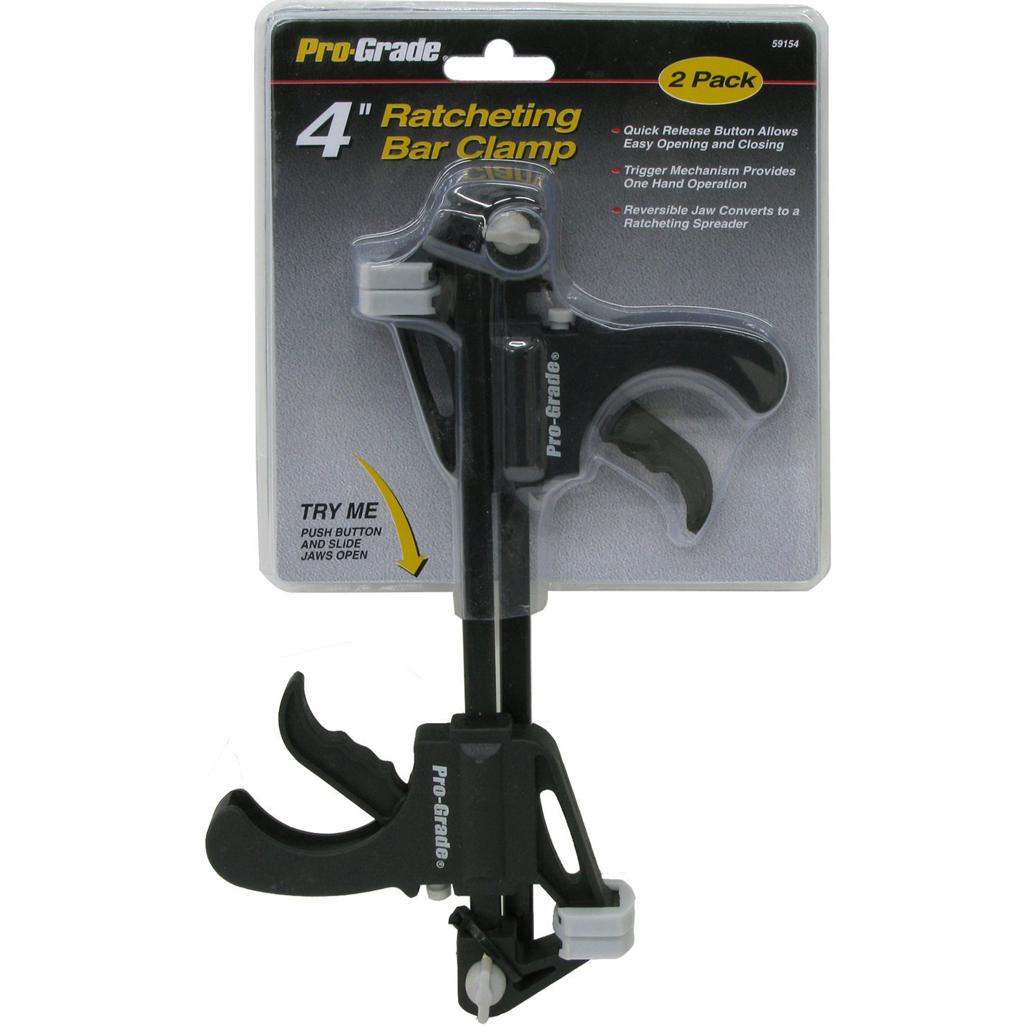 4 Inch Ratcheting Release Bar Vise Clamp Squeeze Wood Spreader Woodwork