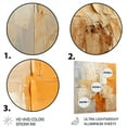 thumbnail image 3 of Designart "Glam Orange Beige composition IV" Fashion Metal Art Print, 3 of 5