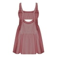 thumbnail image 3 of Women Athletic Dress Summer Tennis Workout Active Sports Mini Romper Dress Built in Shorts Sleeveless Casual Backless Golf Dresses Travel Vacation Clothes Two Piece Outfits, 3 of 7