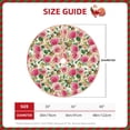 thumbnail image 2 of Rateoe Rose Flowers Pattern Christmas Tree Skirt with Ties , Christmas Tree Decorations, Farmhouse Christmas Decor Xmas Holiday Decorations-36", 2 of 6
