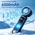 thumbnail image 2 of 2026 model high-speed mini handheld small fan, 199 rpm small wind cannon, USB rechargeable battery-powered turbo, portable handheld fan, mini portable cooling device, 2 of 7
