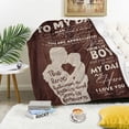 thumbnail image 3 of LHSHID Dad Gifts Gifts for Dad from Son Blankets Birthday Gifts for Dad Dad Birthday Gift from Son Presents for Dad Best Dad Ever Gifts to My Dad Gifts from Son Throw Blankets 40"x50", 3 of 9