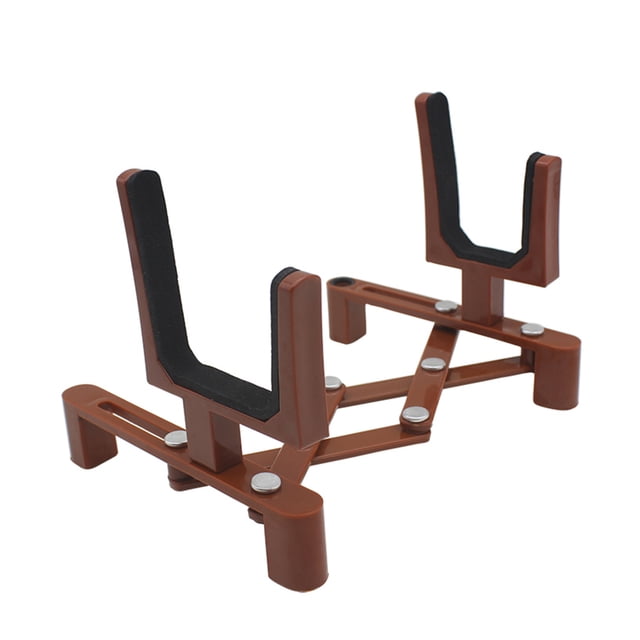 Soporte Universal Sostenedor del Soporte Ajustable para Tamaño Completo 4/4 3/4 1/2 1/4 Violín Parte de Accesorios El plastico Plegable Extendido Portátil Almohadilla de Esponja Tomshoo Soporte