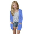 thumbnail image 2 of Cardigan pour Filles à devant Ouvert Décontracté à Manches Longues Mode avec Poches Âge 5-14, 2 of 8