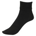 thumbnail image 2 of TipiToe Women's 3-Pack Cuff Socks Black/Grey/White, 2 of 4