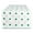 Multi-Color, variant on Clover Horseshoe Multi-Color Cotton Printed Table Runner 14x72
