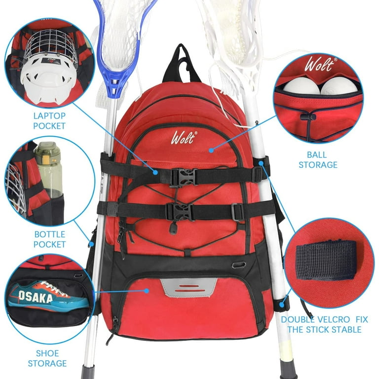 Lacrosse shop equipment backpack