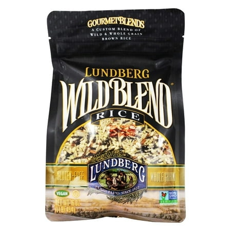 Microwave Rice Bags (3 Pack) Lundberg Family Farms® Gourmet Blends Wild Blend Rice 16 oz. Stand-Up Bag ()