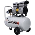 thumbnail image 4 of Olurrisa 1.5HP Silent Oil-Free Air Compressor 8 Gallon, Oil-Free, Electric Shop Air Compressor Portable,Lightweight with Wheels, 70 dBA Noise Level, with Automatic Drain Valve,Light Gray, 4 of 10