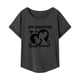 thumbnail image 4 of Camiseta para mujer Activewear Mujer Regular Fit Cómodo Suave Moda Camiseta básica S, 4 of 8