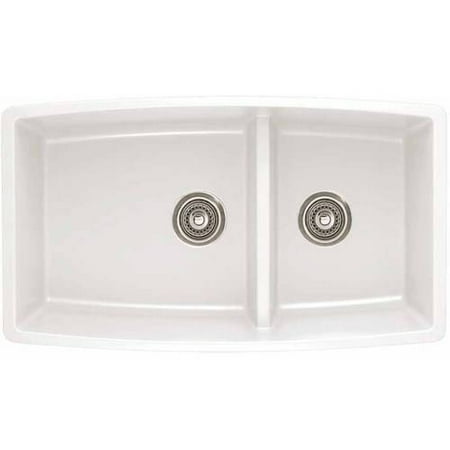 Blanco PERFORMA Medium 1-3/4 with Low Divide SILGRANIT Sink White