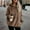 Brown, variant on fleece jacket women Winter Coats for Women Casual Fleece Jacket Warm Soft Outdoor Sherpa Lined Thick Coat Outwear with Pockets Light Khaki,M