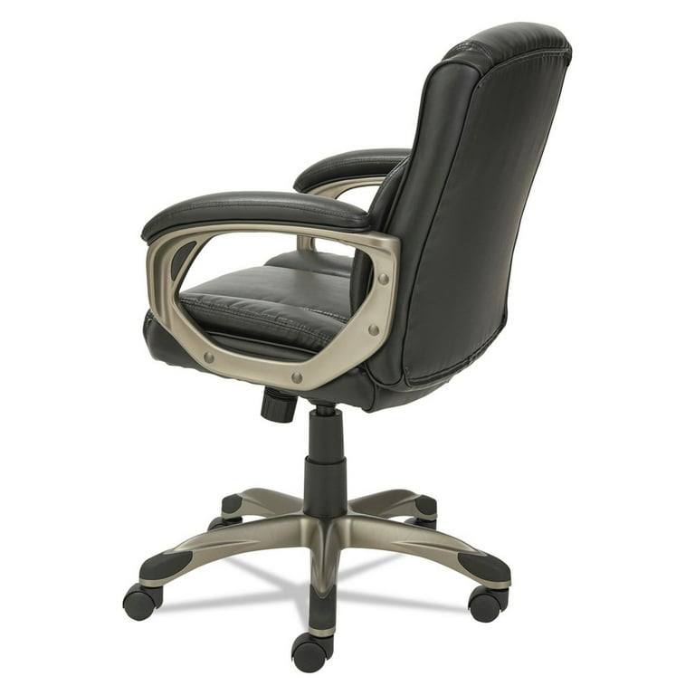 Alera Executive High-Back Leather Office Chair with Coil Spring