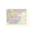 thumbnail image 2 of Historic Map - Meath County Ireland - Bartholomew 1882 - Vintage Wall Art, 2 of 4