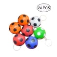 thumbnail image 1 of KAKOWELY 24 llaveros divertidos de pelota deportiva de PU, mini llavero de fútbol, regalo para hombres y niños (color aleatorio), 1 of 4