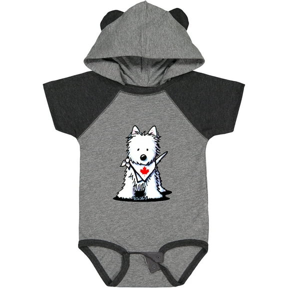 Inktastic Canada Day Westie Boys or Girls Baby Bodysuit