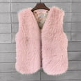 thumbnail image 4 of YDFCWXW 2025 Fashion Women Fur Vest Short Sleeveless Jacket Winter Warm Coats Outwear Comfy Soft Waistcoat Light Pink, M, 4 of 7
