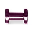 thumbnail image 2 of Designer Stainless Steel Plated Sgss Tunnel W Thrd Sides 8Gauge Dark Pink Titanium Made In China -Jewelry By Sweet Pea Creations, 2 of 2
