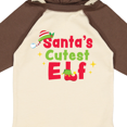 thumbnail image 4 of Inktastic Christmas Santa's Cutest Elf Boys or Girls Long Sleeve Baby Bodysuit, 4 of 5