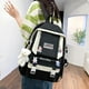 thumbnail image 4 of 4 Pcs Set Women Backpack Harajuku Laptop Canvas School Bags For Teenage Girls Kawaii Backpack College Student Book Bag Rucksack, 4 of 4