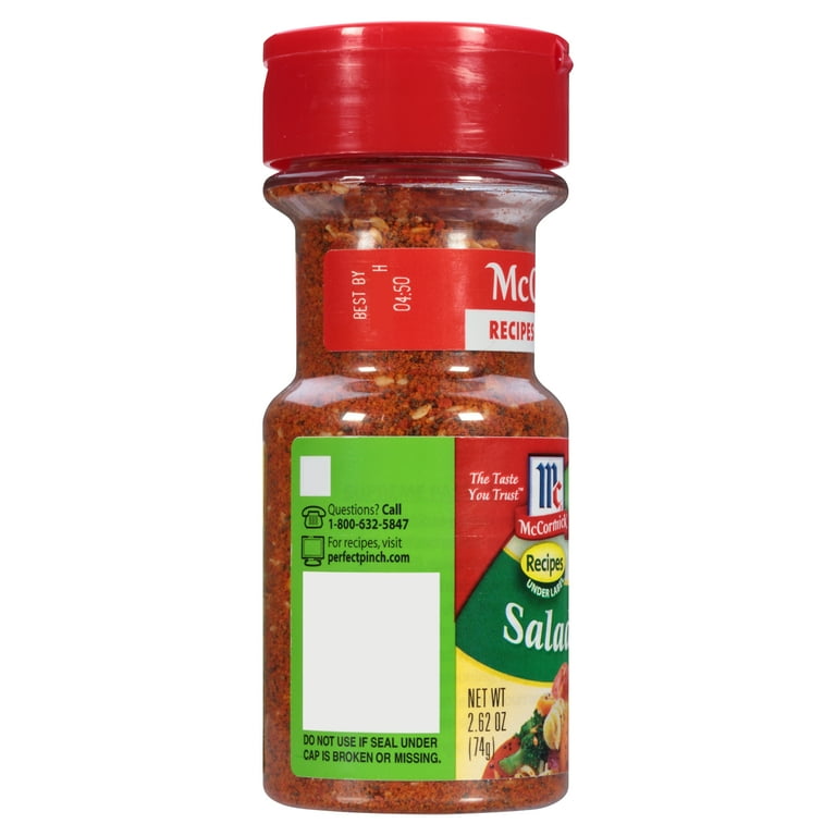 McCormick Perfect Pinch Salad Supreme Seasoning, 2.62 oz