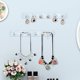 thumbnail image 2 of 2pcs collar organizador montura de pared soporte para joyas collar de colcha ganchos, 2 of 4