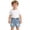 Blue, variant on Ticikt Boys Ripped Raw Hem Denim Shorts Elastic Waist Straight Leg Jean Shorts Casual Summer Skort,Color:Blue,Size:12-18 Months