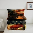 thumbnail image 5 of Erosebridal Animal Eagle Comforter Sets Queen Size,American Flag Bedding Queen Comforter Set,July Fourth Decor,Reversible,Super Cozy,3-Piece, 5 of 8