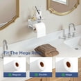 thumbnail image 2 of TVOFEK Toilet Paper Holder with Shelf Stainless Steel, Adhesive or Screw Toilet Paper Roll Holder Wall Mounted Fits Mega Rolls, Chrome, 2 of 14