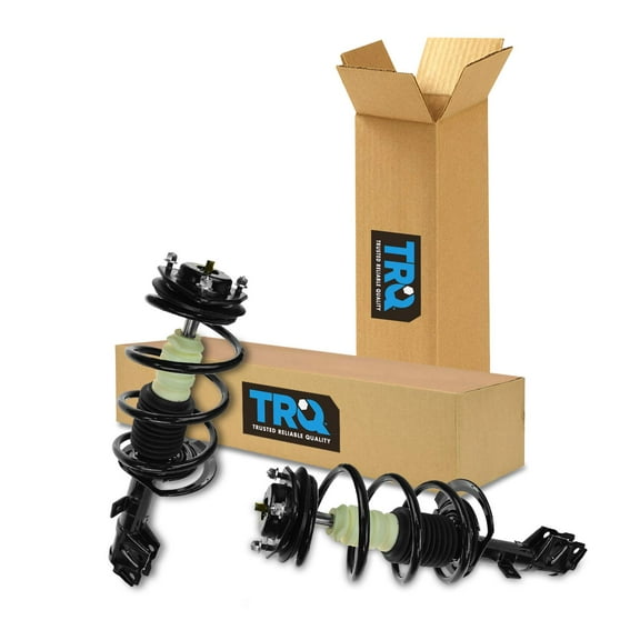 TRQ Front Strut & Coil Spring Assembly Set Driver & Passenger Sides Fits Select 07-12 Dodge Caliber 07-10 Jeep Compass Patriot