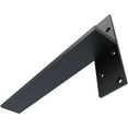 thumbnail image 6 of Ekena Millwork 2 1/2"W x 16"D Floating Steel Heavy Duty Wall Mount, Powder Coated Black, 6 of 10