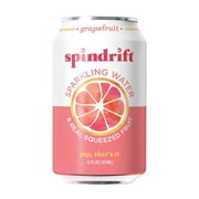 Spindrift Sparkling Water Made with Real Squeezed Fruit Grapefruit -- 12 fl oz 8 Each Pack of 2