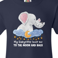 thumbnail image 4 of Inktastic My Babysitter Loves me to the Moon and Back Elephant Family Youth T-Shirt, 4 of 5
