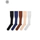 thumbnail image 5 of Luxtrada - 2 pares de calcetines de compresión hasta la rodilla para hombre y mujer, ideales para correr, deportes y viajes (negro, L/XL), 5 of 7