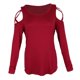 thumbnail image 4 of Blusa de otoño con mangas largas y hombros descubiertos para mujer S, 4 of 9