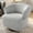 Gray, variant on Oversized Beige Swivel Chair. Stain & Upholstery. Spacious And Comfortable Seating. Wood Base. Ready To Sit 360-degree Chair In Beige. Generous Seating Space. Robust Frame. Fully Put Together