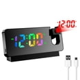 thumbnail image 2 of Projection Alarm Clock Reusable Digital Alarm Clock with Large 7.3” LED Display USB LED Digital Clock with 180° Rotatable Projector Portable Alarm Clock Projection for Home Bedroom, 2 of 10