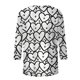 thumbnail image 5 of TaTaai Women's 3/4 Sleeve Round Neck Top, Stretch Casual Blouse, Soft Everyday Shirt, Fashion Tee for Home Office Wear Gift, 5 of 7