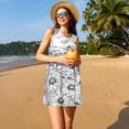 thumbnail image 3 of Logiee Country Farm Scene Print Summer Dresses for Women,Beach Sleeveless Flowy Pocket Tshirt Tank Sundresses,Women's Sleeveless Dress, 3 of 7