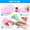 thumbnail image 4 of Soft Exfoliating Bath Sponge Bath Sponge Shower Sponge Soothing Body Sponge Shower Rub Tools Body Washing Loofah Cleaning Sponge Towel for Cleaning Exfoliating 4 Pieces, 4 of 6