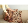 thumbnail image 2 of Ambesonne Vintage Throw Pillow Cover 2 Pack, Mechanical Clocks Gears, 16", Dark Orange Beige, 2 of 7