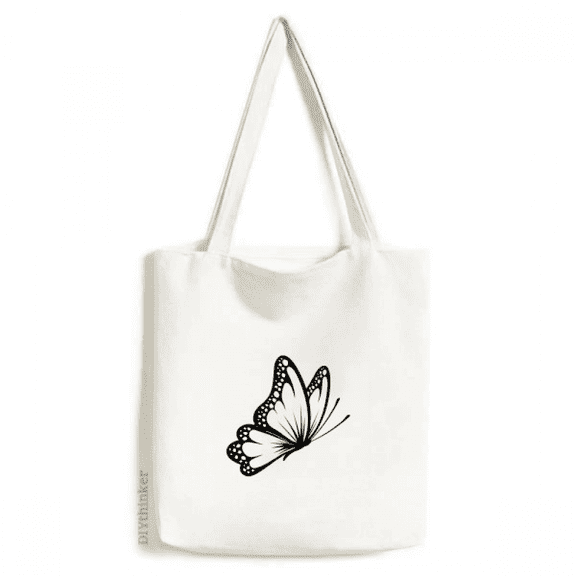 Simple Vintage in Black Tote Canvas Bag Shopping Satchel Casual Handbag