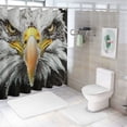 thumbnail image 7 of Orinice Eagle Bathroom Decor Set Colorful Luxurious Graphic Print Polyester Fabric Fashion with Hooks Shower Curtain Set 36x72, 7 of 7
