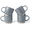 Dark Gray, variant on Famiware 14oz Stoneware Coffee Mug, Service for 4, White