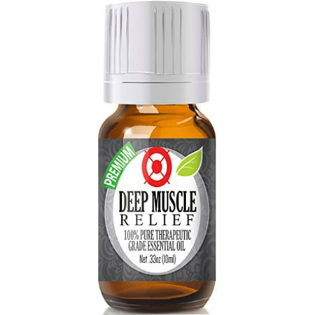 Healing Solutions - Deep Muscle Relief Oil (10ml) 100% Pure, Best Therapeutic Grade Essential Oil - (Best Oil To Use In Home Deep Fryer)