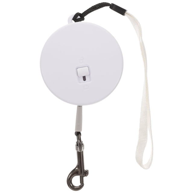 Miangastore Stable Hook Retractable Dog Rope White Plastic 1 Set 300Cm/118.11In